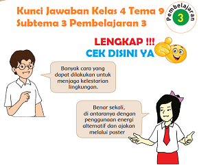 Kunci Jawaban Kelas 4 Tema 9 Subtema 3 Pembelajaran 3 www.simplenews.me