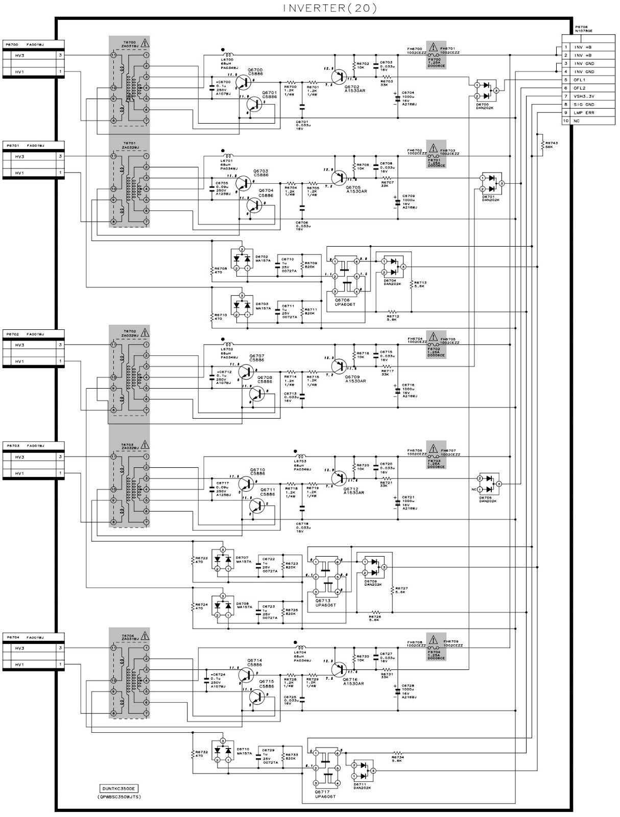 Master Electronics Repair ! SHARP LC20 LCD TV PUBLIC MODE LAMP