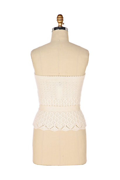 Anthropologie Archive: mixed stitch corset