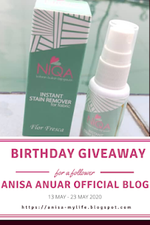 BIRTHDAY GIVEAWAY ANISA ANUAR OFFICIAL BLOG