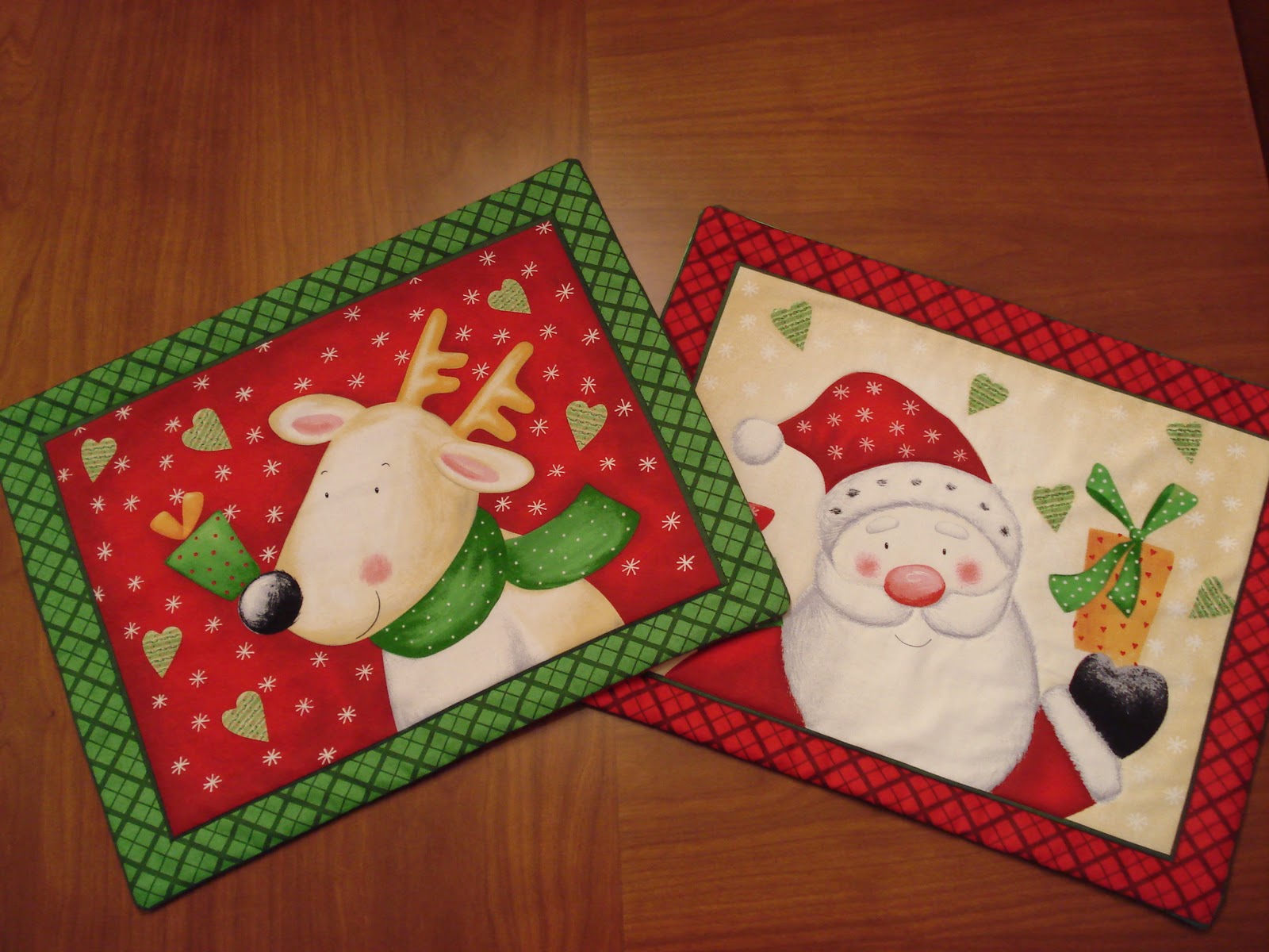 individuales para comedor navide�os