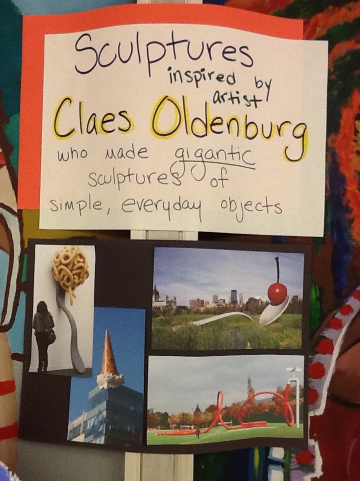 The Art Studio at Cooper Dual Language Academy: Claes Oldenburg ...