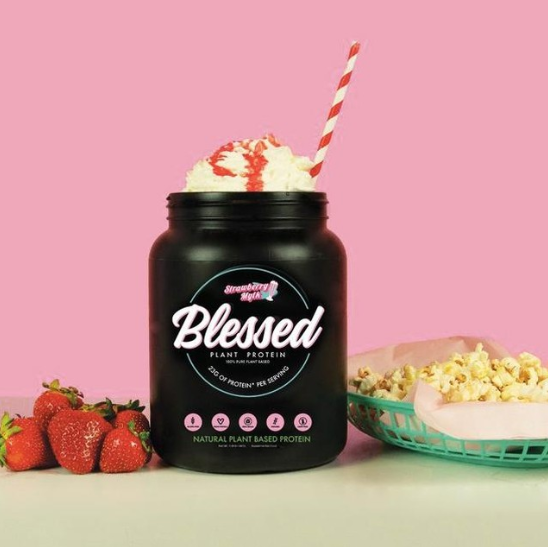 The Supp Plug Blessed Protein Reveals their All New Strawberry Milk Plant Based Protein Powder