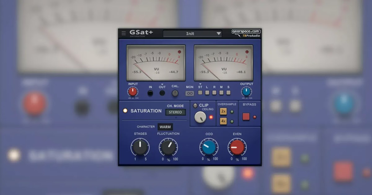 GSatPlus by TB ProAudio & Gearspace 'Saturation' (FREE)