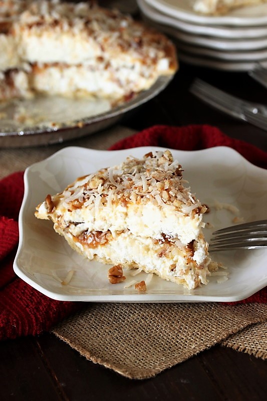 Frozen Coconut Caramel Pie The Kitchen is My Playground