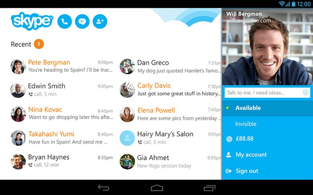 skype download for samsung tablet