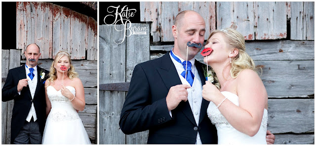moustache bride and groom, props, whitley chapel, st helens church wedding, whitley chapel wedding, curly farmer, katie byram photographer, one digital image, northumberland wedding photographer, wedding wellies, wedding jewellery