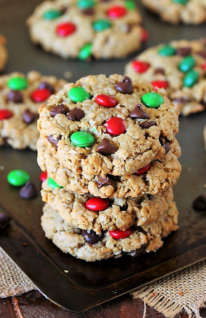 Christmas Monster Cookies | The Kitchen is My Playground