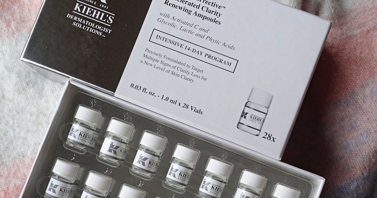 Makeup, Beauty and More Kiehl's Clearly Corrective Accelerated Clarity Renewing Ampoules