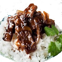 Ayam Saus Lada Hitam plus Nasi Ayam Saus Lada Hitam plus Nasi