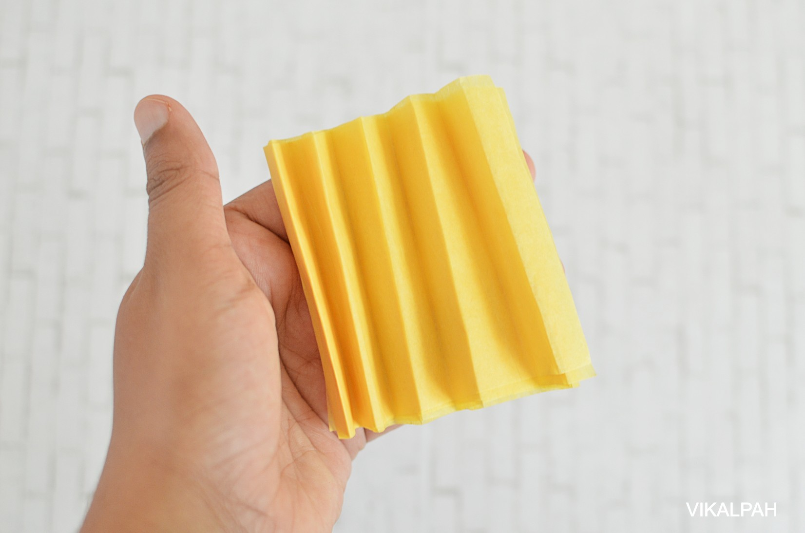 Vikalpah DIY marigold flowers garland using tissue paper