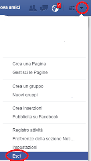 come uscire da facebook