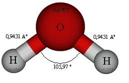Rumus Kimia Suatu Senyawa Gambar Molekul Air (H2O)