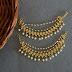 Golden earrings chains