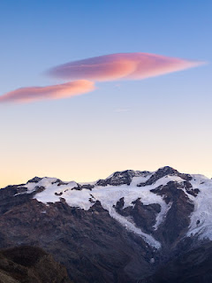 خلفية ايباد جبال وثلج وغيوم ، خلفيات طبيعة فخمه بدقة 4K
