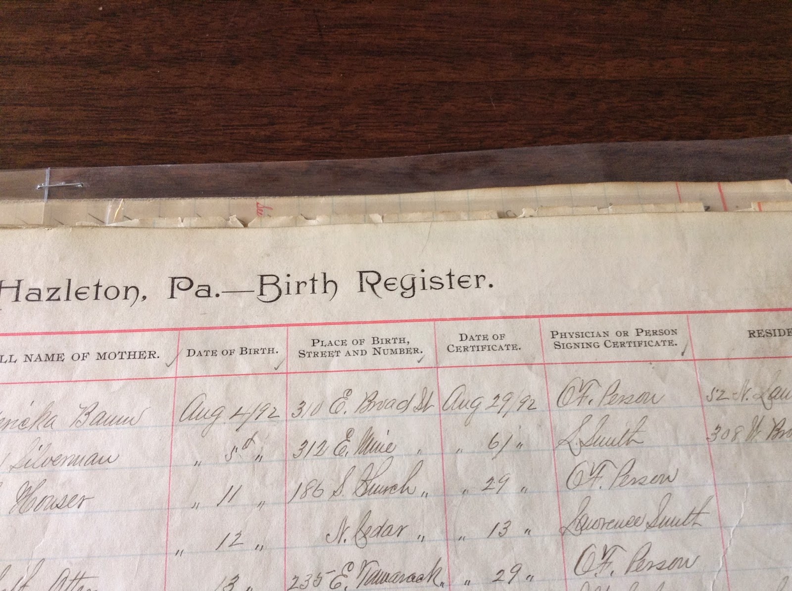 Dorothy Kozub's Ancestor Puzzle Hazleton 4th Visit Alexander Evans