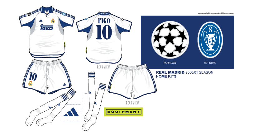 real madrid 2000 kit