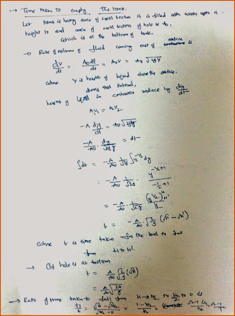 Velocity of Efflux and Venturi Meter IIT JEE and NEET