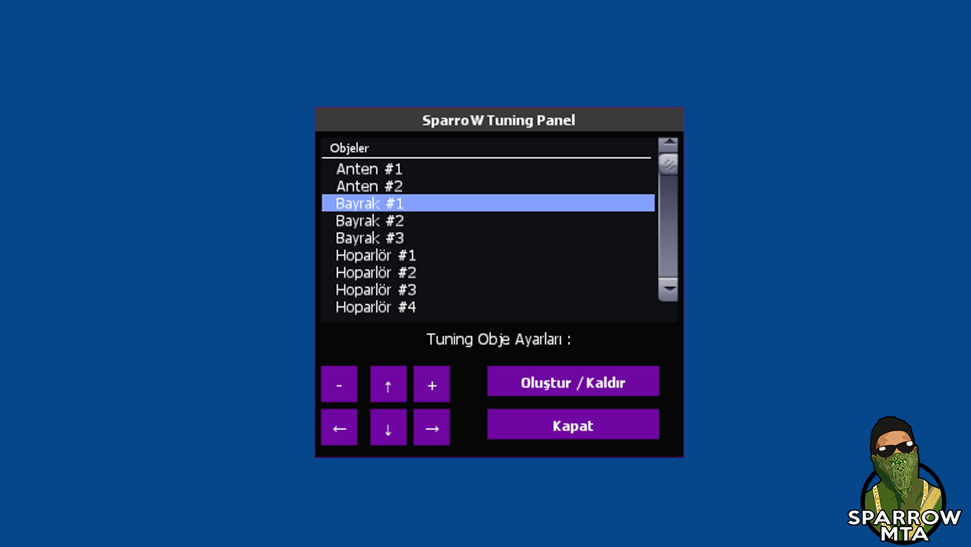 MTA SA v3 Tuning Panel Scripti