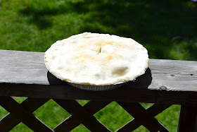 uncooked rhubarb pie