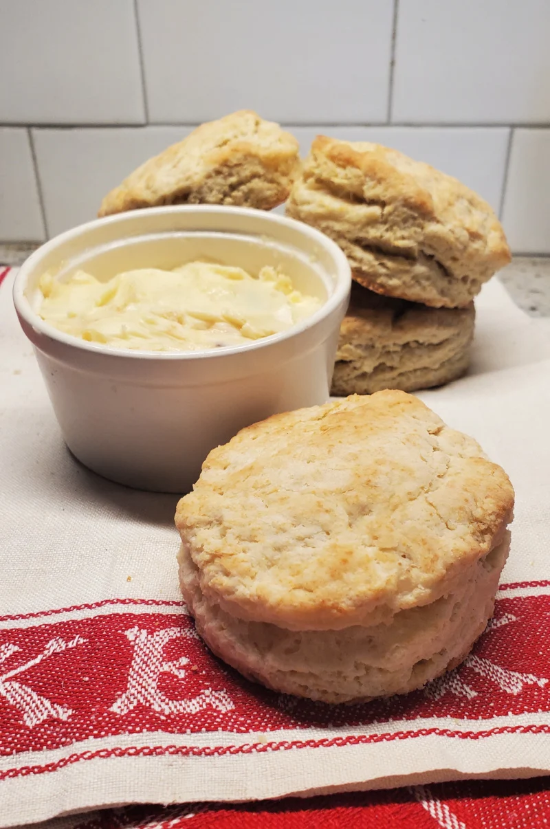 Homemade Butter + Buttermilk Biscuits