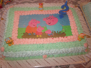 torta circuito moto e torta peppa pig...per il compleanno di mattia!!!