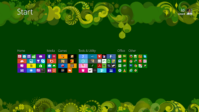 Membuat Grup pada Start Screen di Windows 8