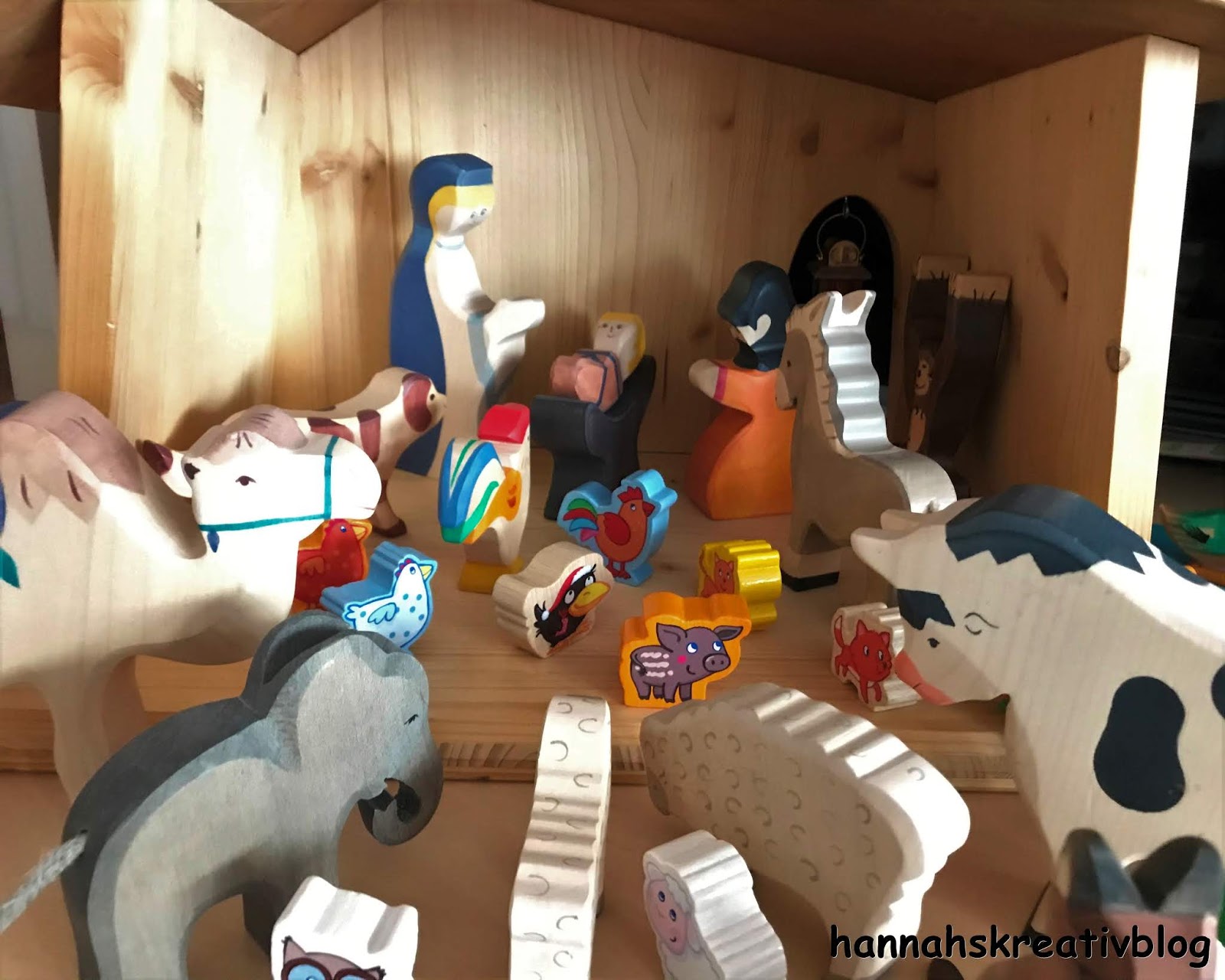 Hannahs Kreativblog Meine Bunte Weihnachtskrippe