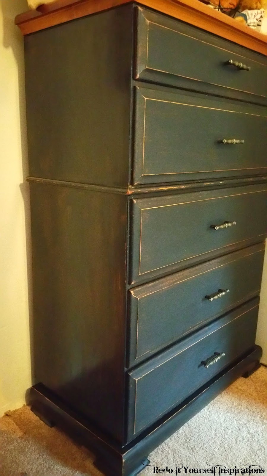 Outdated Chest of Drawers Updated Masculine Redo It Yourself