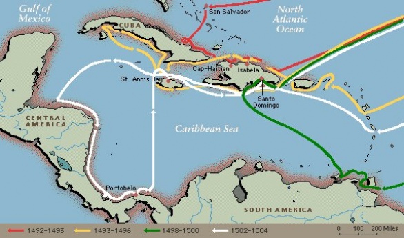 christopher columbus fourth voyage route