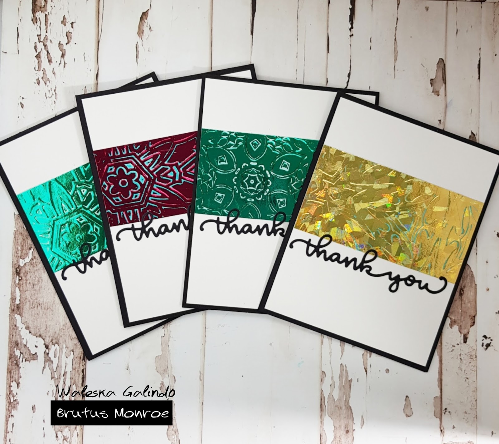 Crafting Love Embossed Foiled Card Accents/Brutus Monroe and ThermOweb Week!!