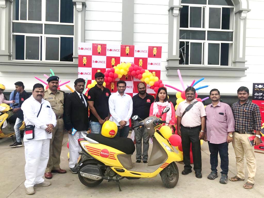Bounce Bike Rental services launched at Vijayawada Railway Station