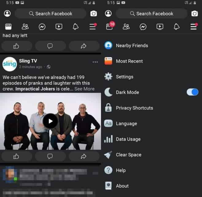Facebook brings a dark theme to Facebook Lite on Android