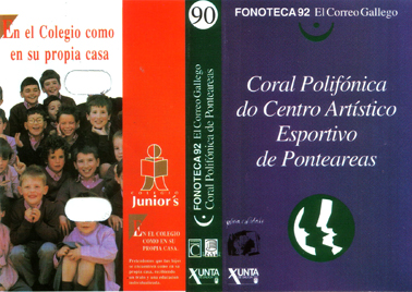 Portada1 - Coral Polifónica Do Centro Artístico Esportivo De Ponteareas - Fonoteca92 - El Correo Gallego nº 90 (casete) (1992)