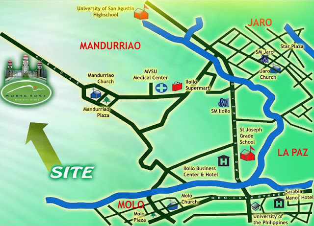 Monte Rosa Residential Estates By Sta. Lucia Realty And Development In Brgy. Hibao An%252C Mandurriao%252C Iloilo City   Vicinity Map 