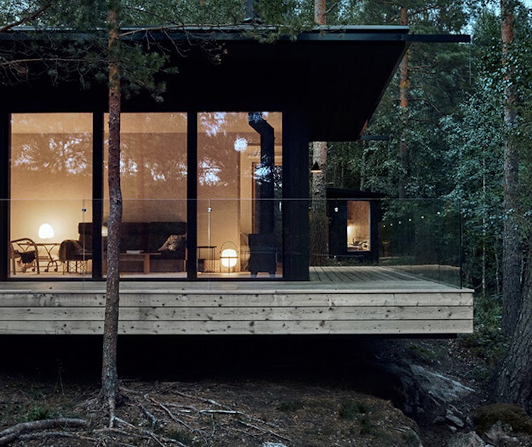 my scandinavian home: A Contemporary Finnish Cabin On The Water's Edge
