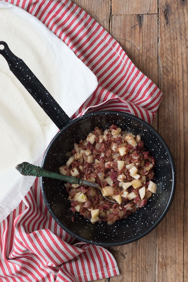 rollitos de pato y pera