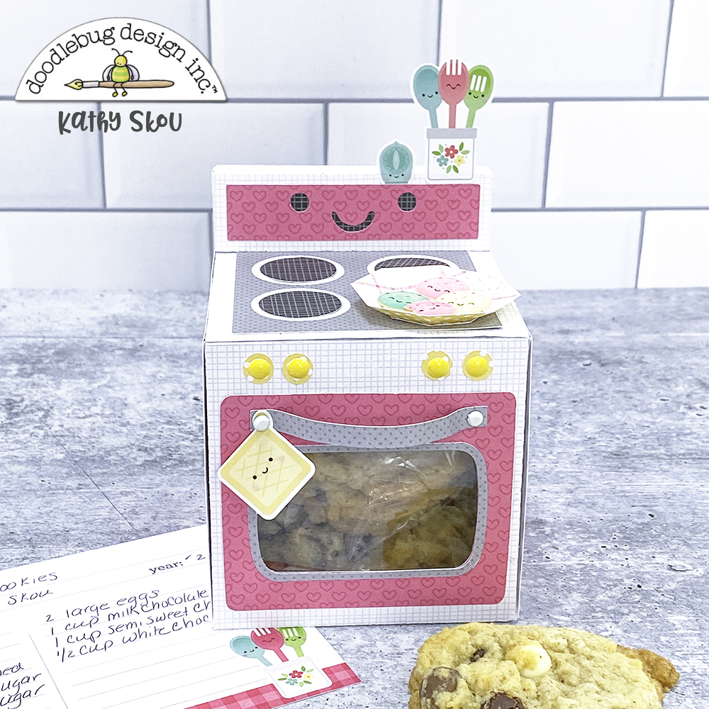 Doodlebug Design Inc Blog MADE WITH LOVE OVEN COOKIE BOX with Kathy