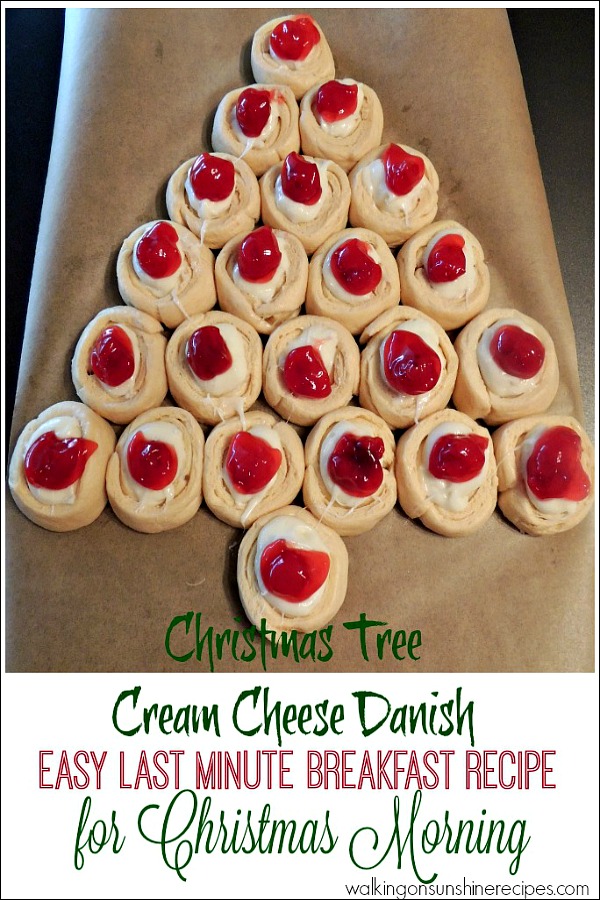 Recipe: Christmas Tree Cream Cheese Danish - Easy Last Minute Breakfast ...