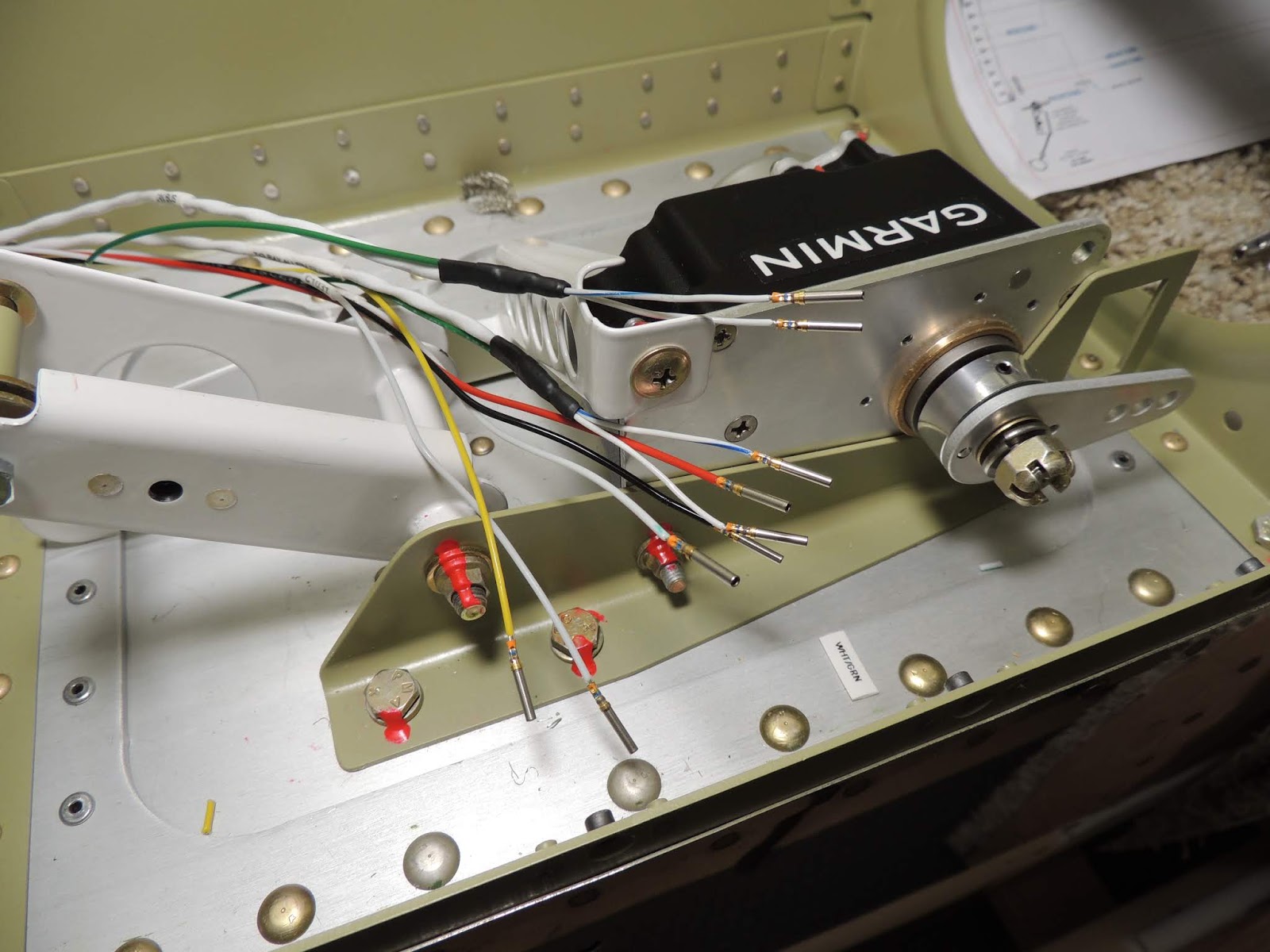 Shawn's RV14 Build Aileron Trim and Autopilot Roll Servos IN WORK