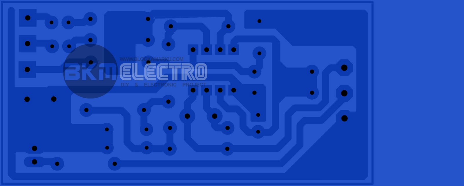 Rangkaian subwoofer 4558 Single Suply PCB Layout BLOGKAMARKU