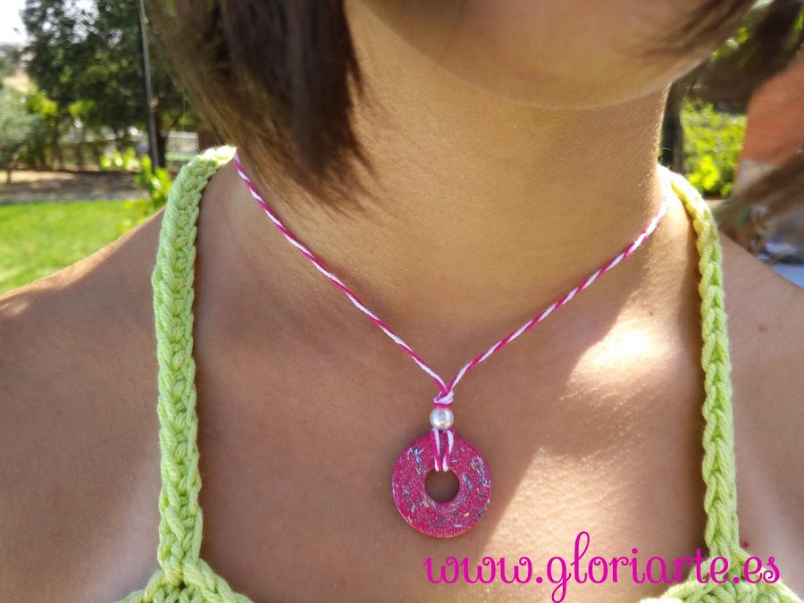 colgantes con arandelas DIY