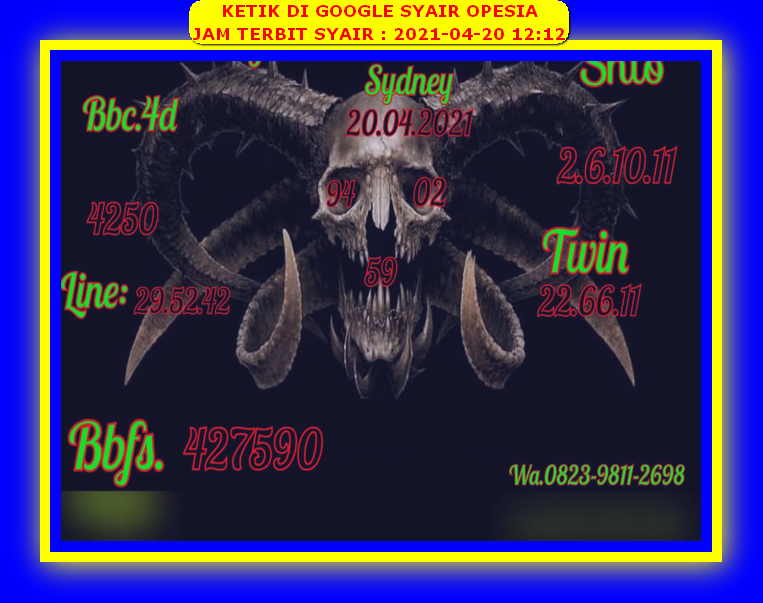 PREDIKSI togel sydney