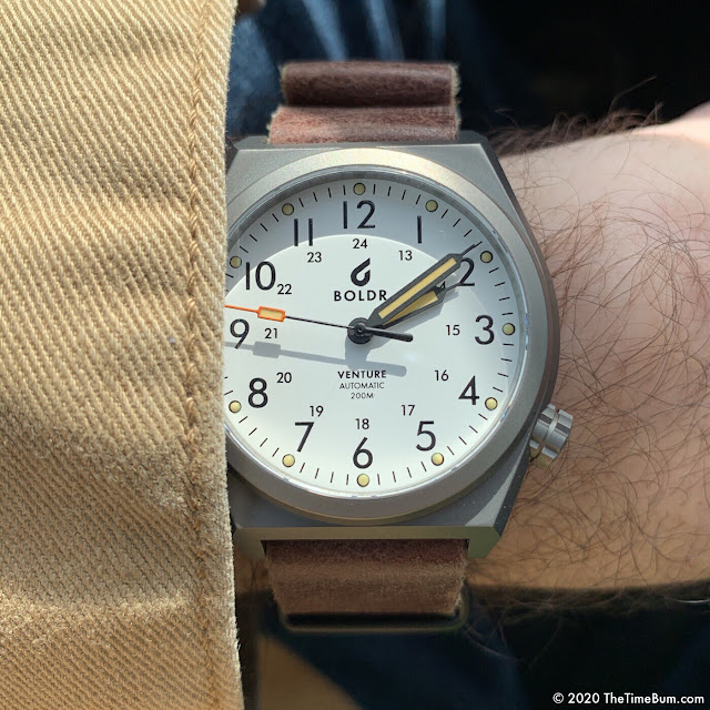 BOLDR Venture Automatic Sand Storm wrist shot