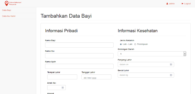 Program Web PHP Sistem Informasi Posyandu Balita dan Ibu Hamil dengan CI