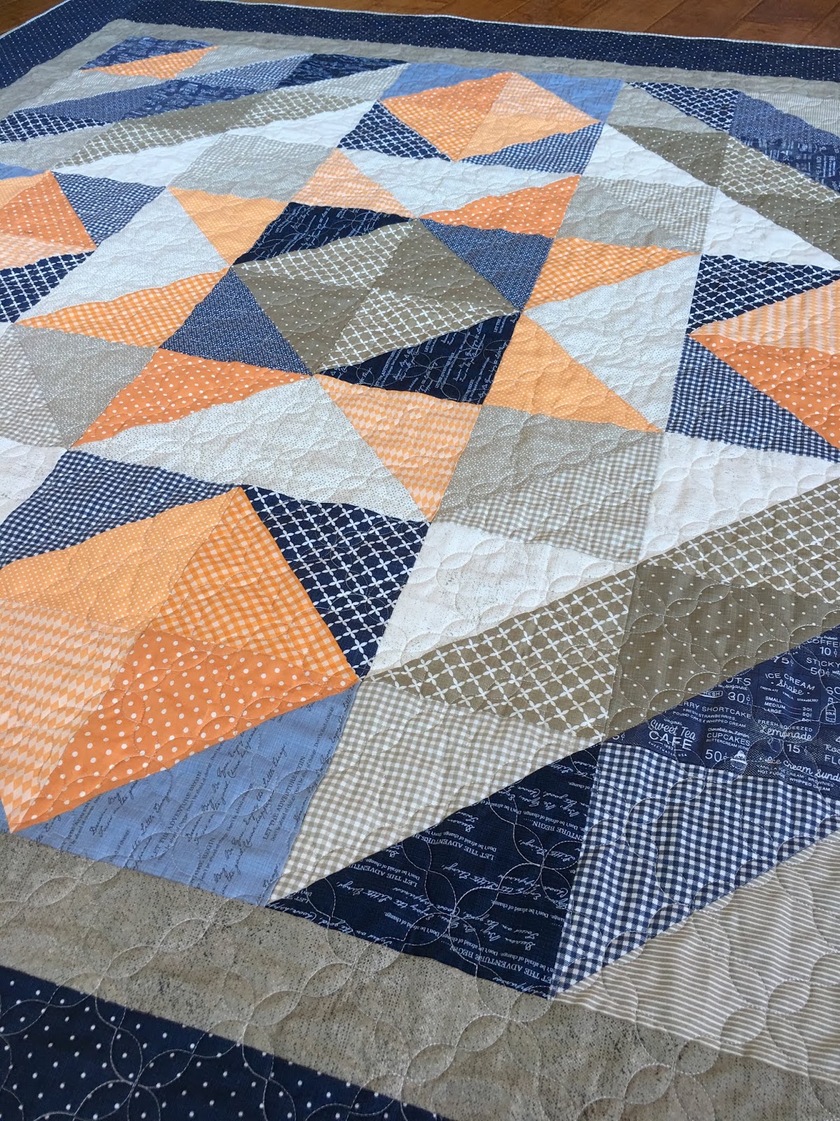 Carried Away Quilting: New pattern: Lakeside Star, a fat quarter quilt
