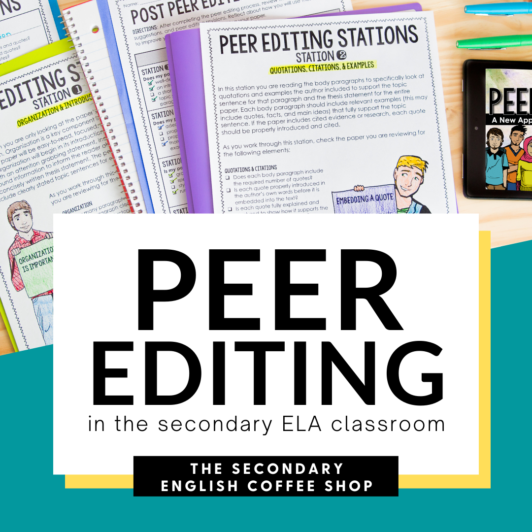 Reframing Peer Editing in the Secondary ELA Classroom The Secondary