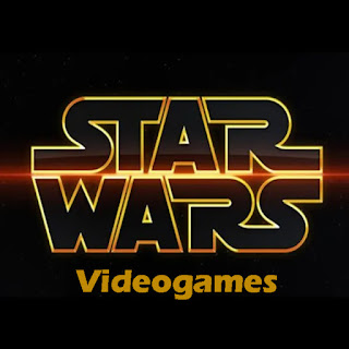 Star Wars Videogames (logo: fondo negro, letras doradas)