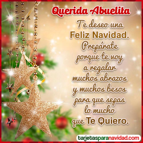 tarjetas con frases navideñas para abuelita