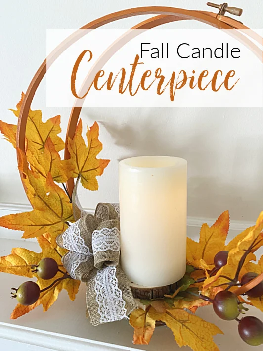 fall centerpiece with overlay pin